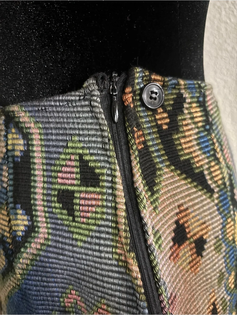 Multicolor Pattern Mini Skirt - Picture 4 of 6